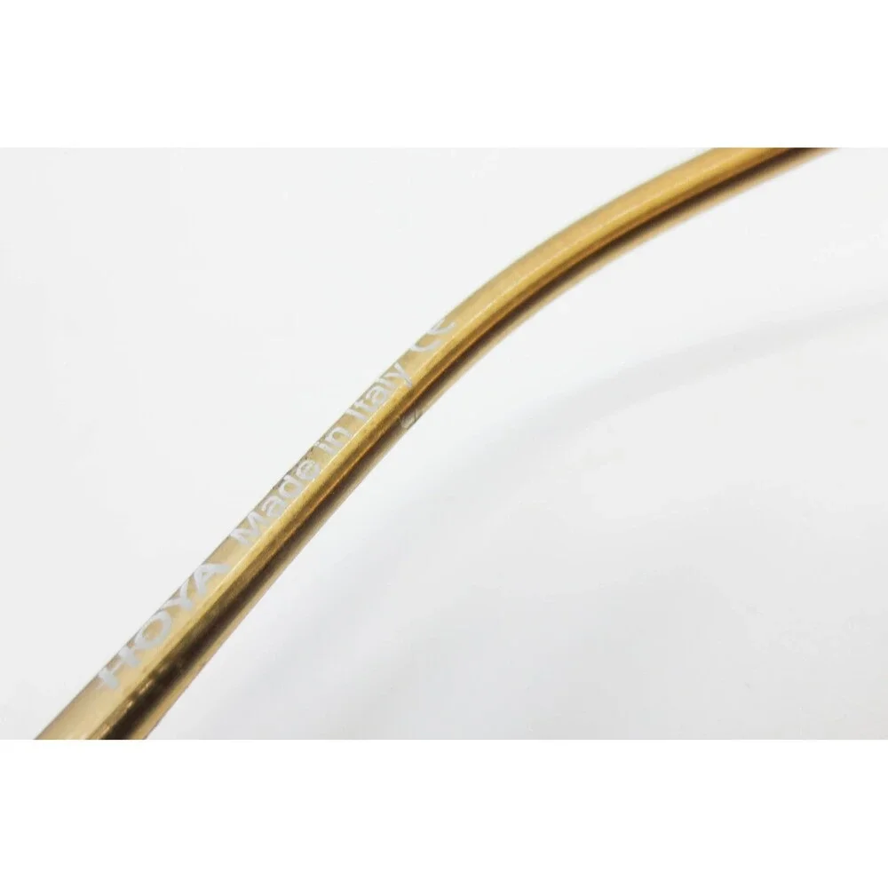 Hoya Premier Collection HP2077 C4668 Rimless Eyeglasses Bronze Amber Italy 48-18